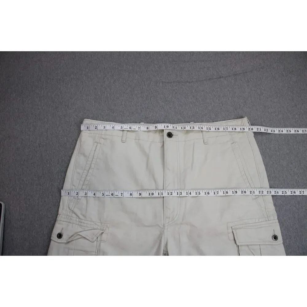 Levis Shorts Men 38 Beige 100% Cotton Cargo 11